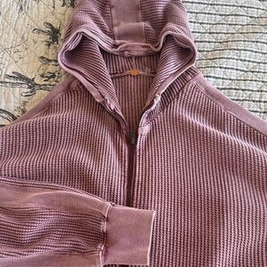 Free People Mauve Hooded Sweatshirt